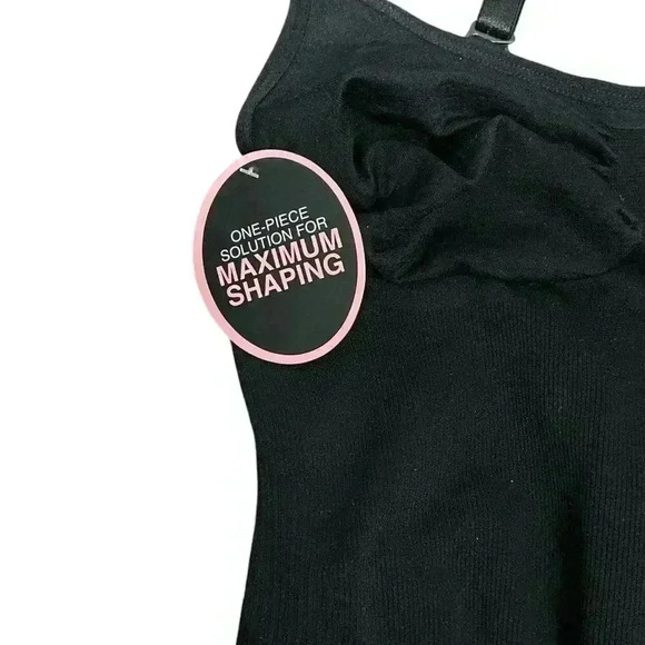 UnderWear Full Body Shaper With Molded Bra Firm Control Size Large Black - Picture 3 of 8